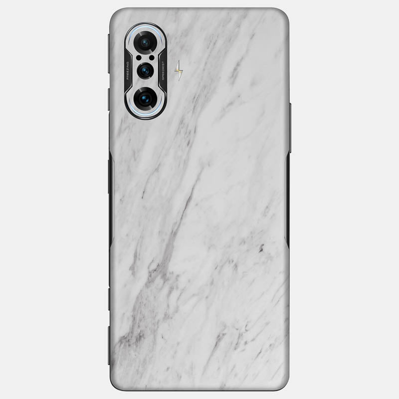 White Marble Glass Back