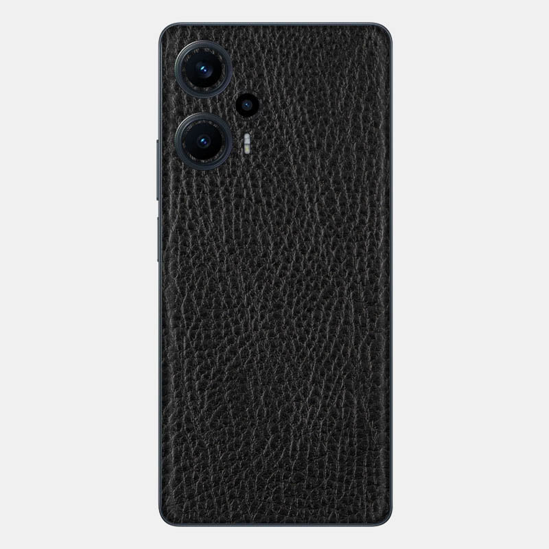 Black Leather Glass Back