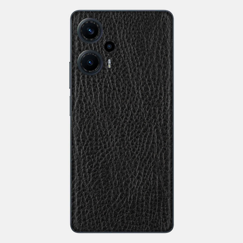 Black Leather Glass Back