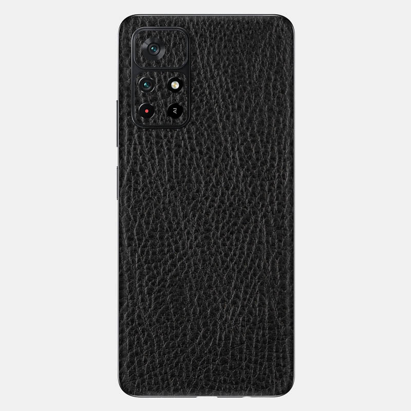 Black Leather Glass Back