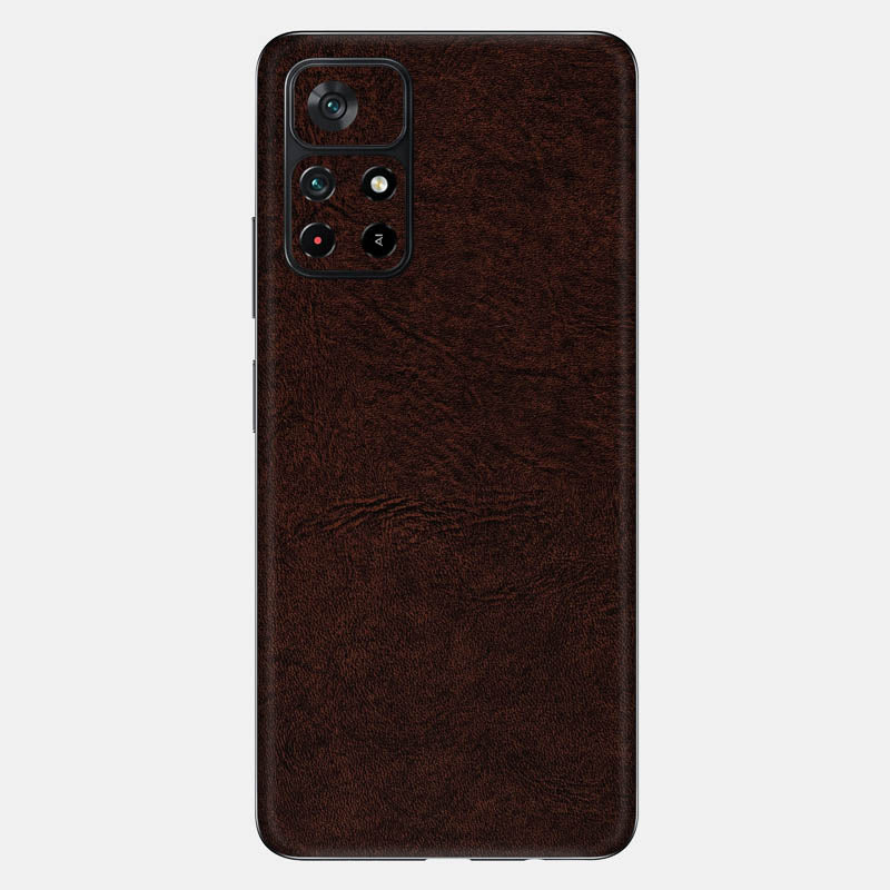 Brown Leather Glass Back