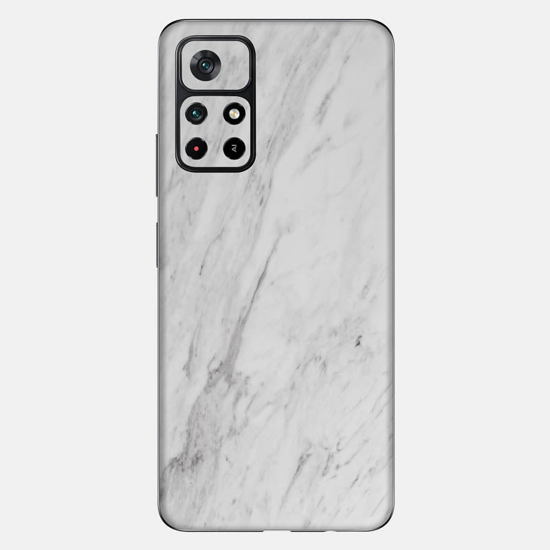 White Marble Glass Back