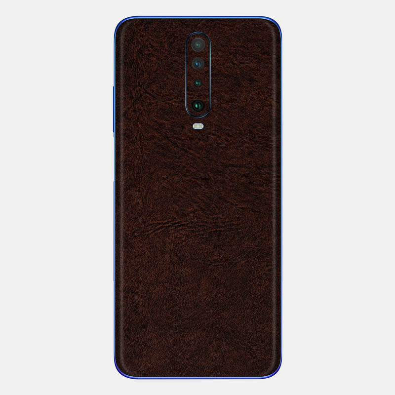 Brown Leather Glass Back