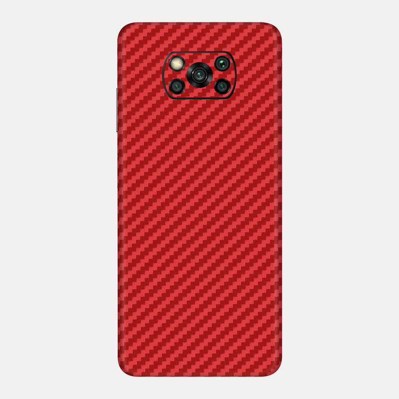 Carbon Fibre Red Full Back