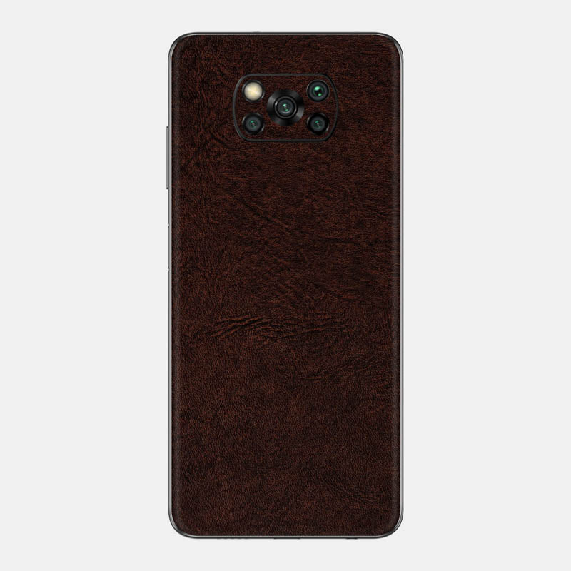 Brown Leather Glass Back