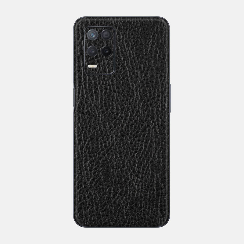 Black Leather Glass Back