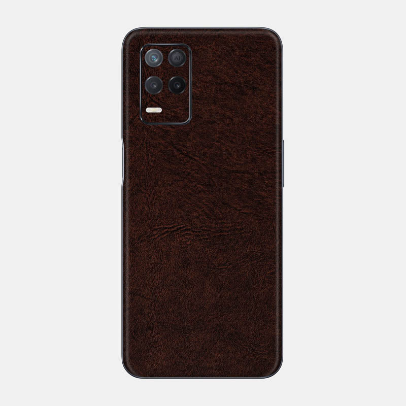 Brown Leather Glass Back