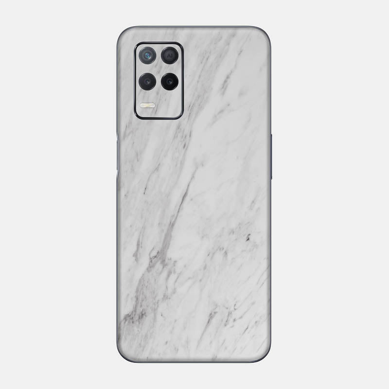 White Marble Glass Back