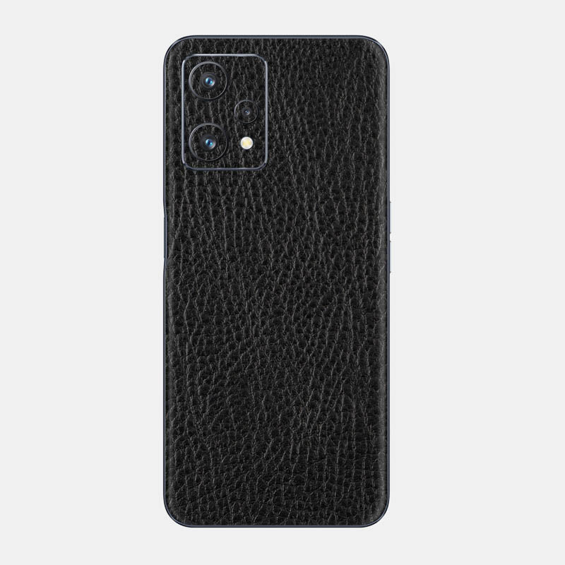 Black Leather Glass Back