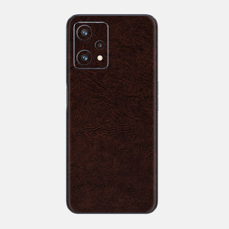 Brown Leather Glass Back