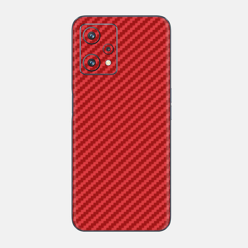 Carbon Fibre Red Glass Back