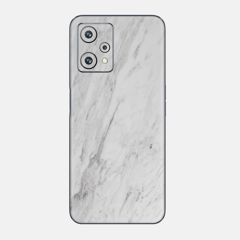 White Marble Glass Back