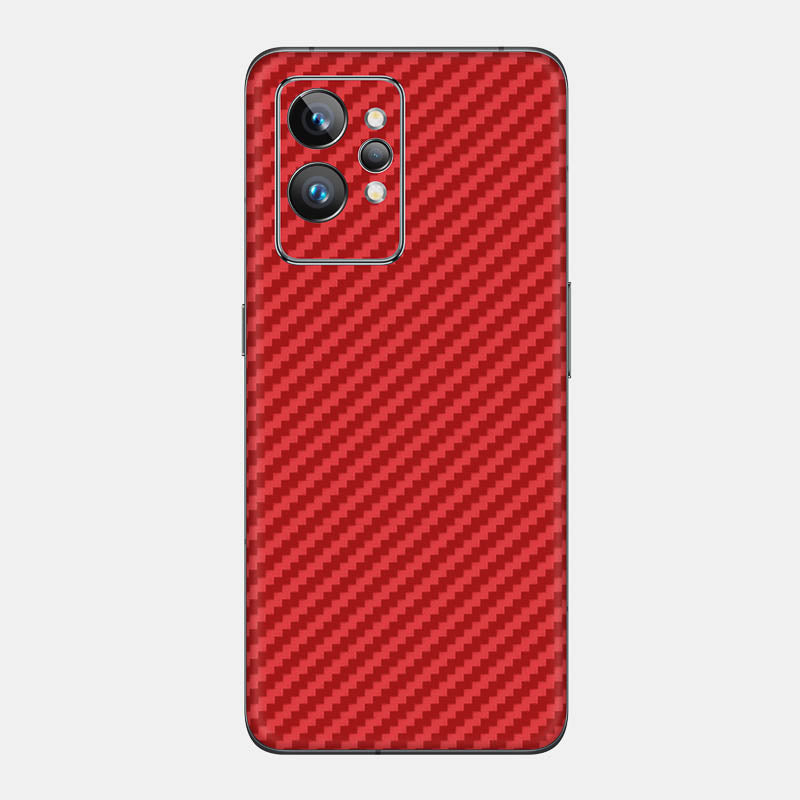 Carbon Fibre Red Glass Back