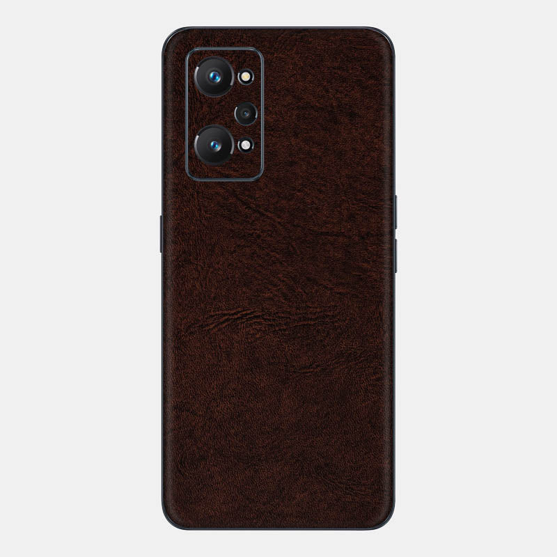 Brown Leather Glass Back