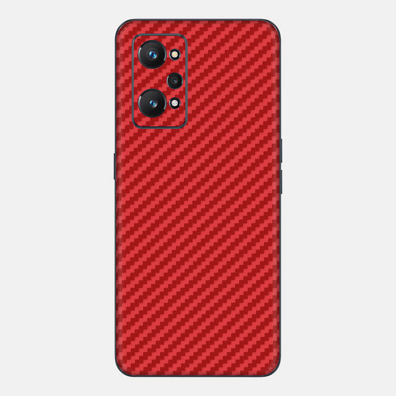 Carbon Fibre Red Glass Back