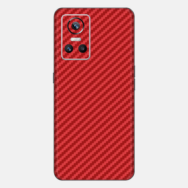 Carbon Fibre Red Glass Back