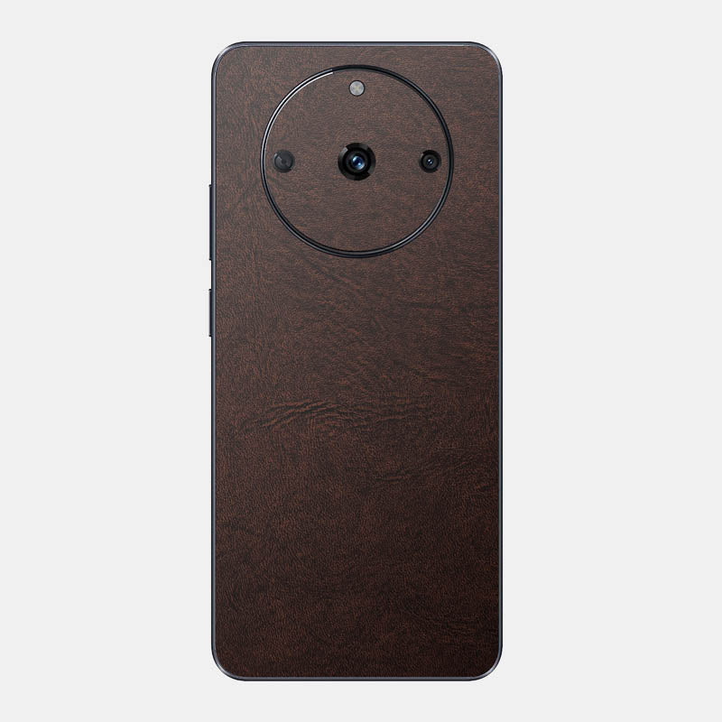 Brown Leather Glass Back