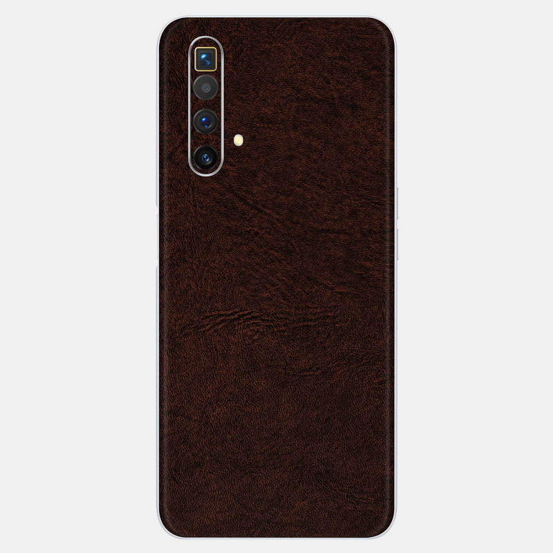 Brown Leather Glass Back