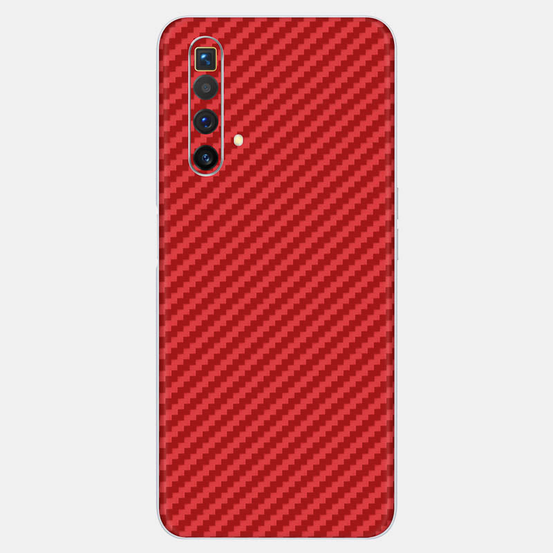 Carbon Fibre Red Glass Back