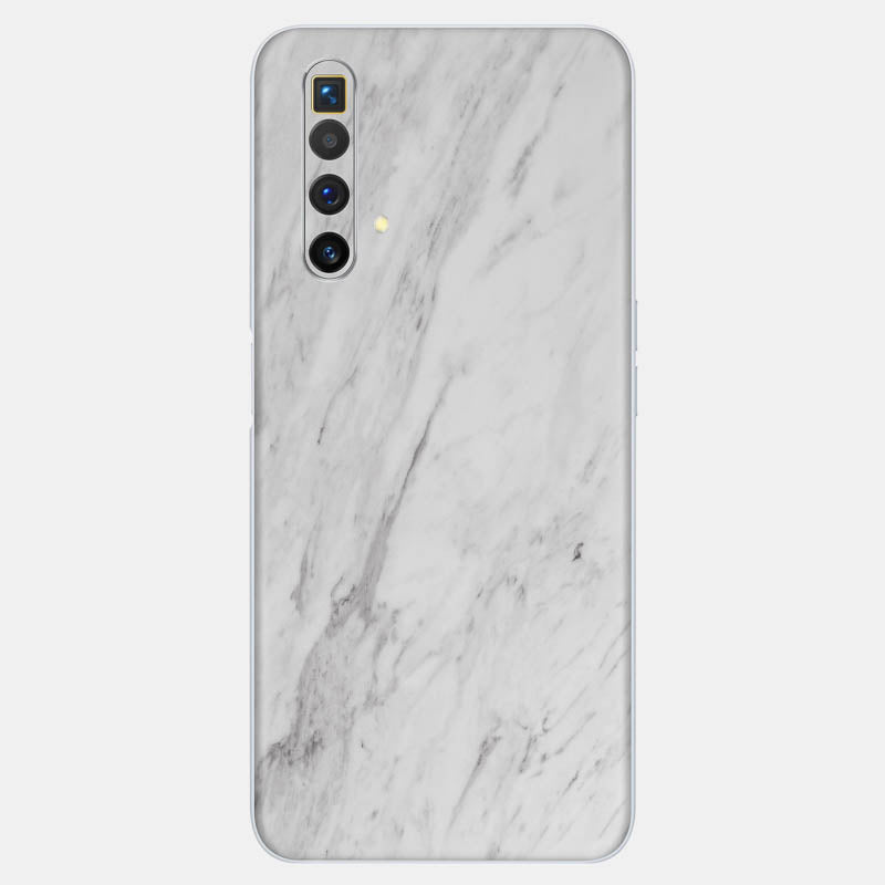 White Marble Glass Back