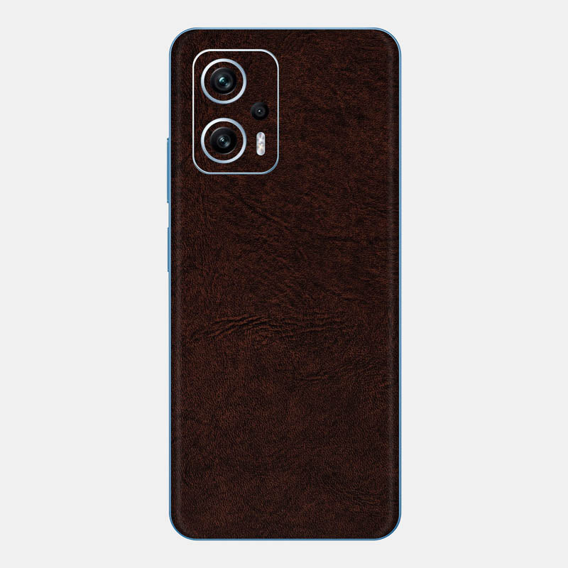 Brown Leather Glass Back