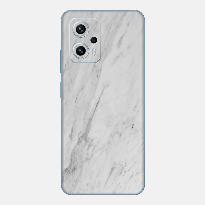 White Marble Glass Back