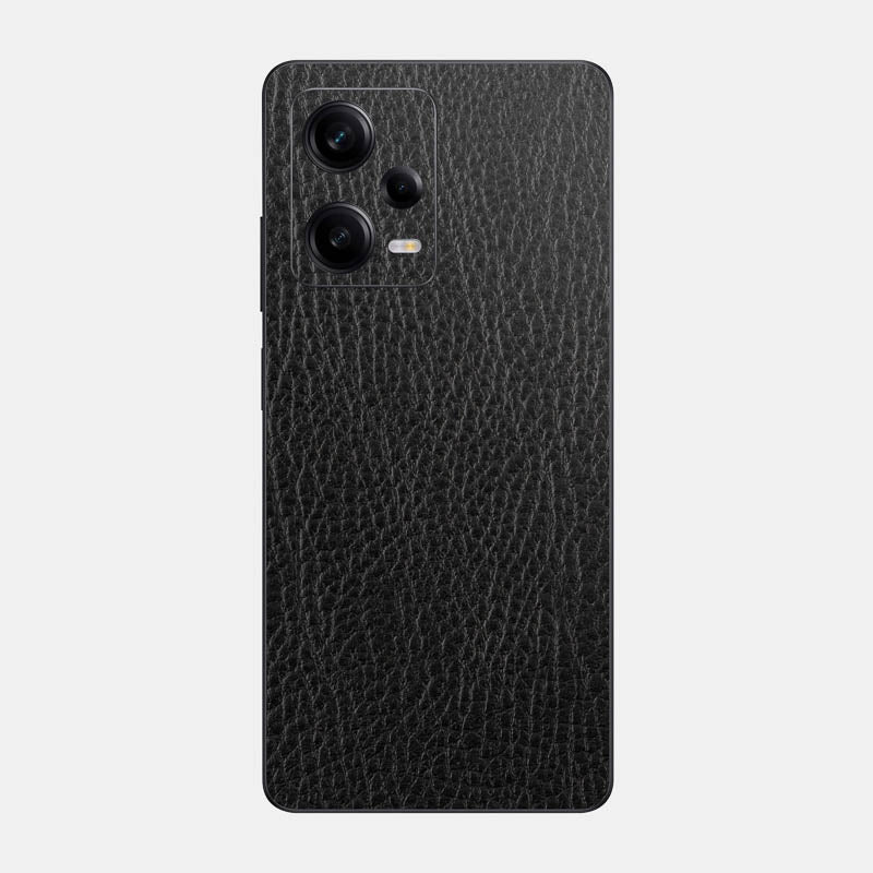 Black Leather Glass Back