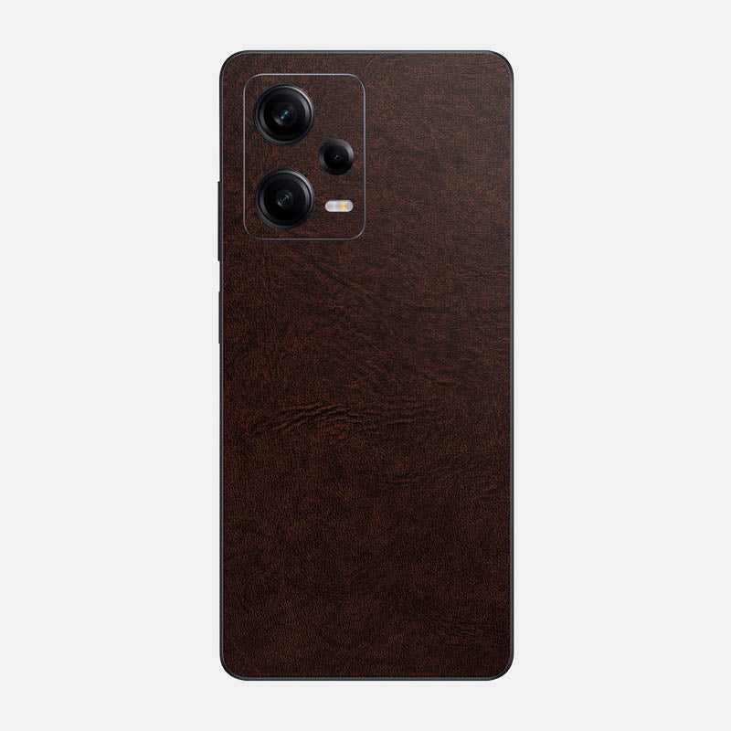 Brown Leather Glass Back