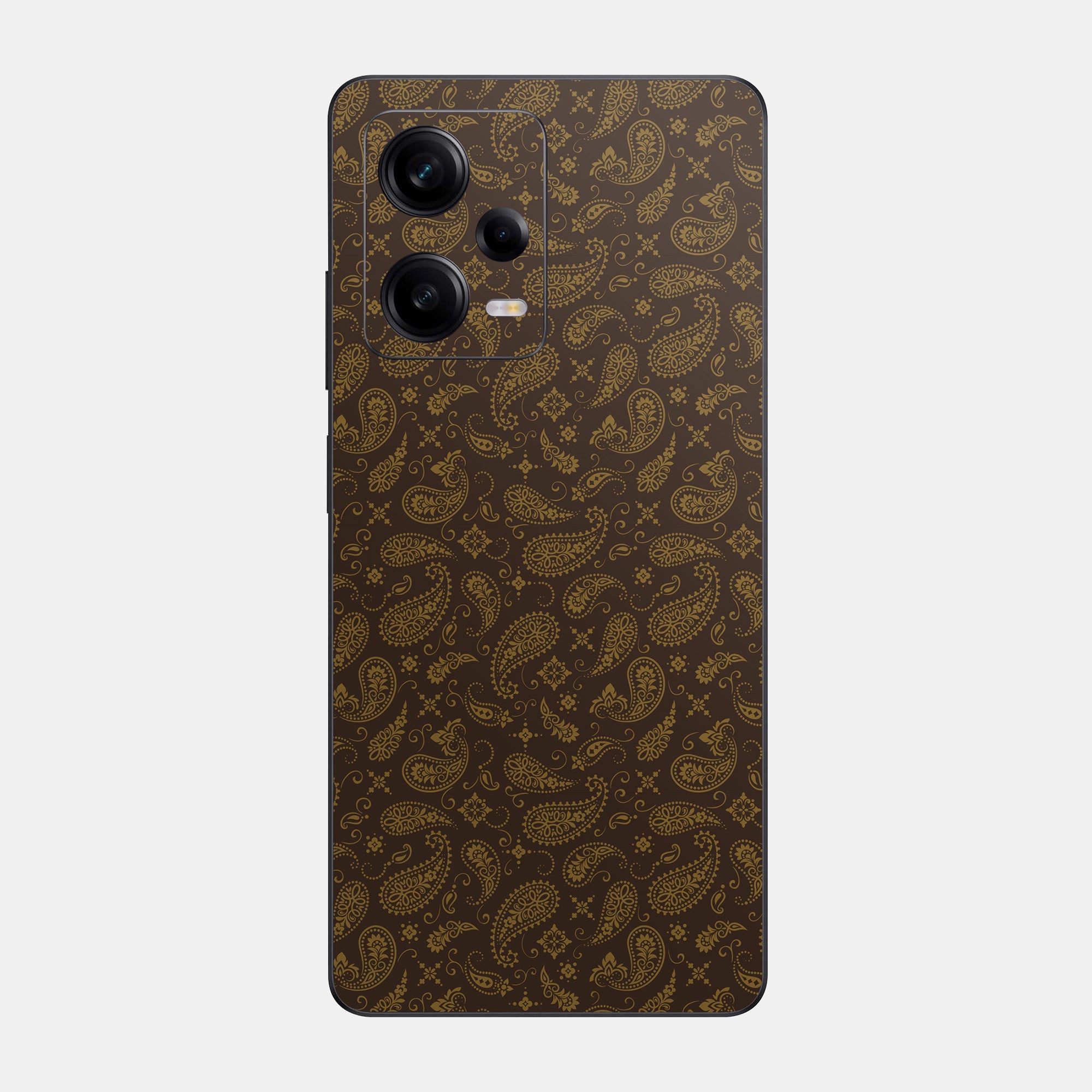 Brown Paisley Glass Back