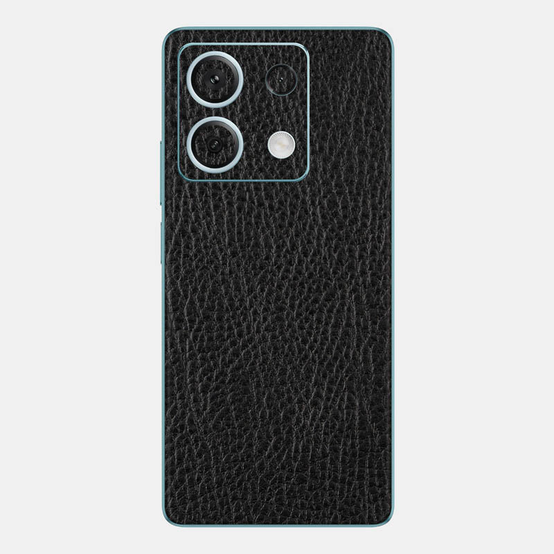 Black Leather Glass Back