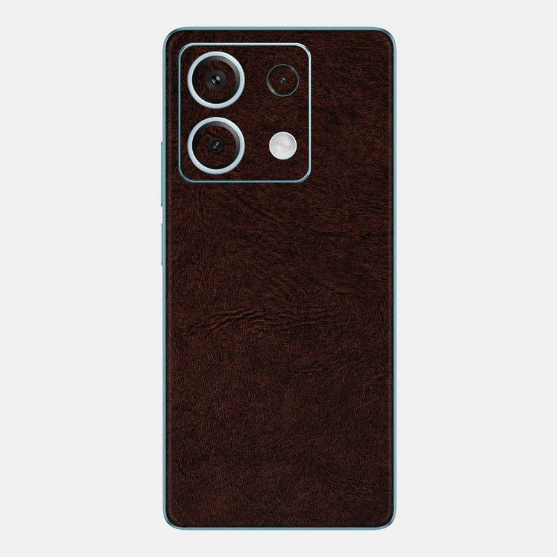 Brown Leather Glass Back