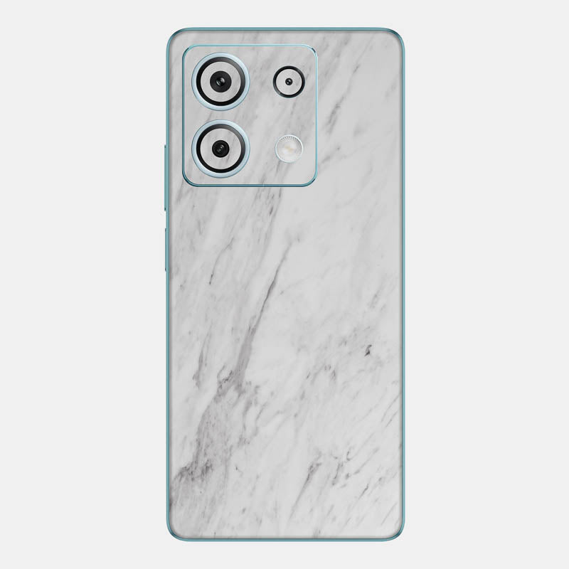 White Marble Glass Back