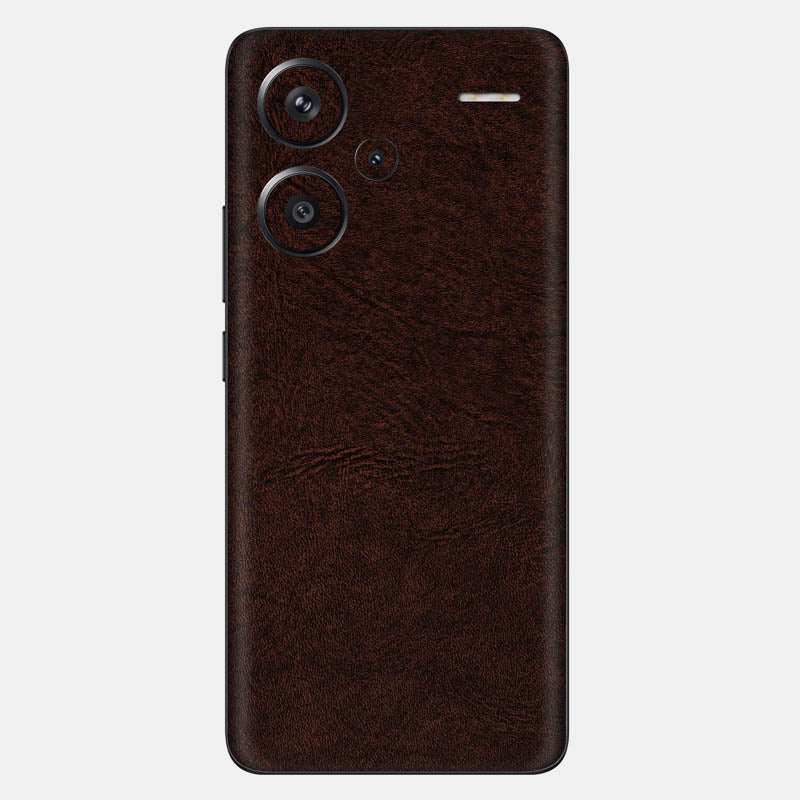 Brown Leather Glass Back