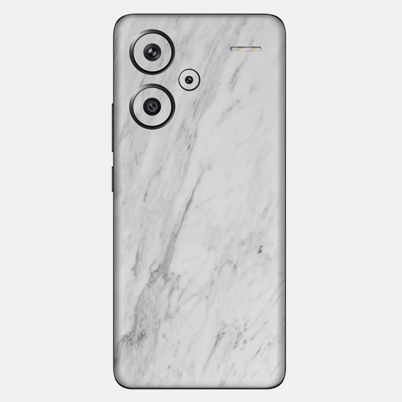 White Marble Glass Back