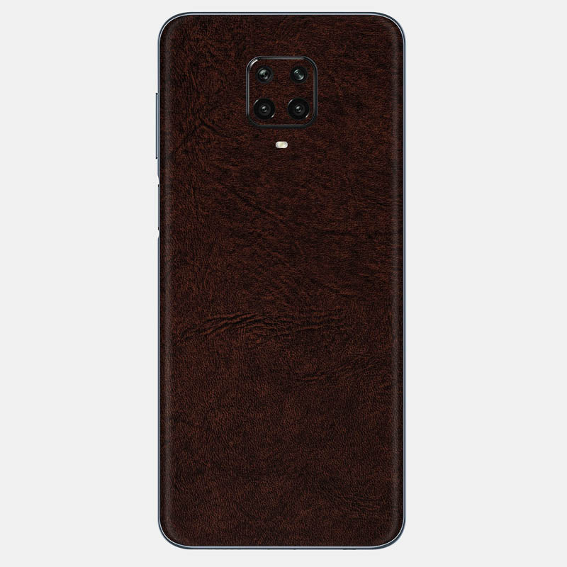 Brown Leather Glass Back