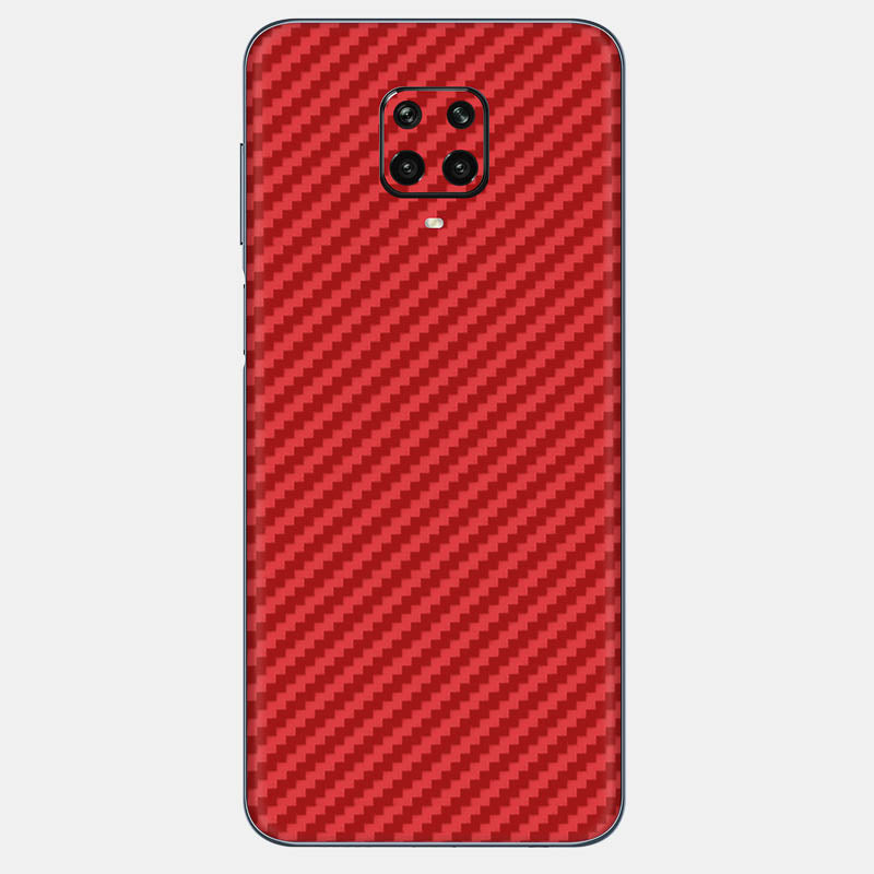 Carbon Fibre Red Glass Back