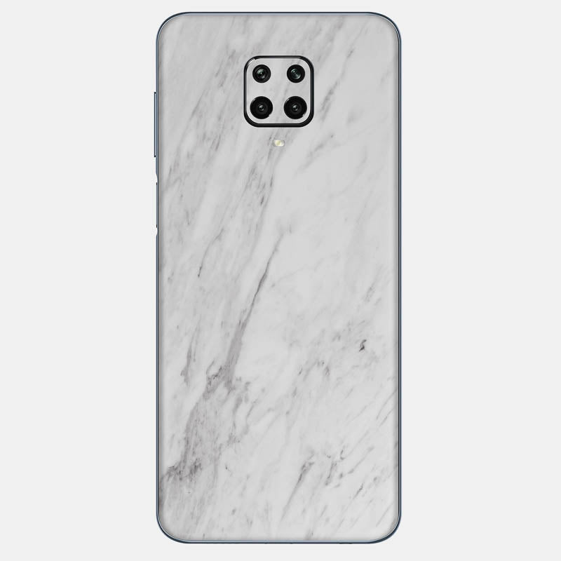 White Marble Glass Back