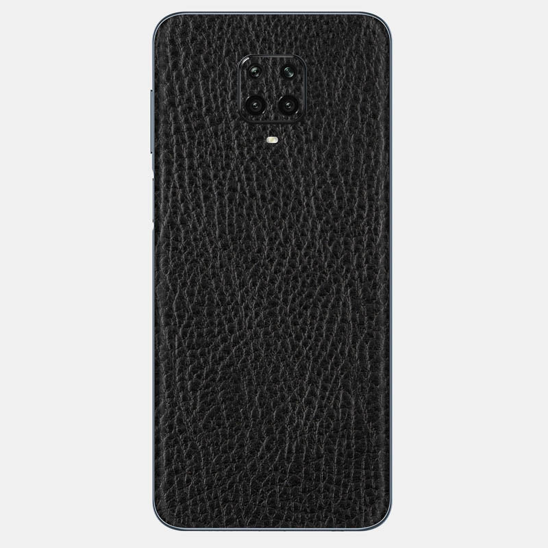 Black Leather Glass Back