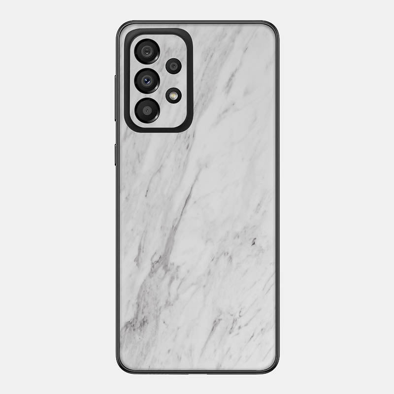 White Marble Glass Back