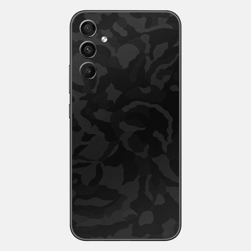 Black Camo Glass Back