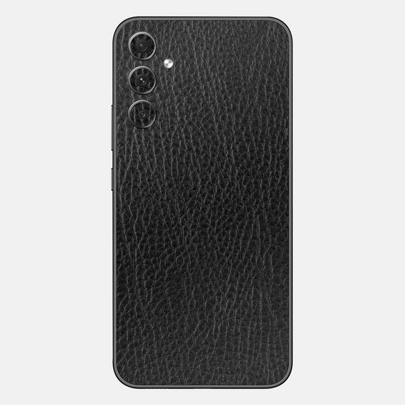 Black Leather Glass Back