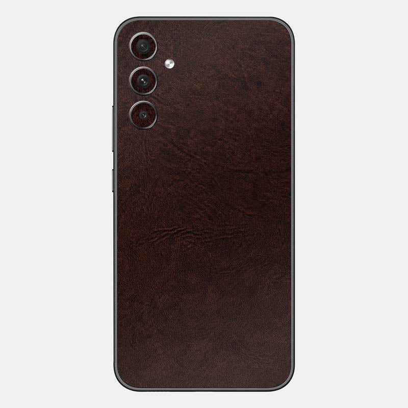 Brown Leather Glass Back