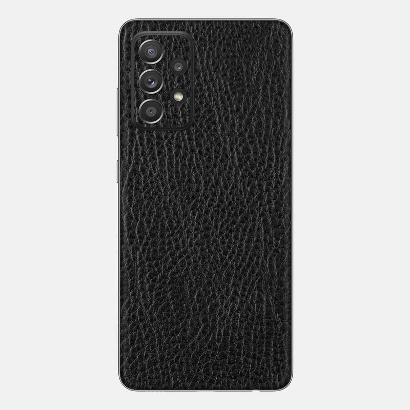 Black Leather Glass Back