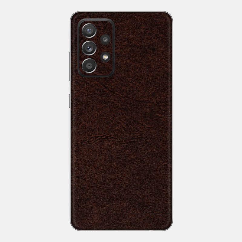 Brown Leather Glass Back