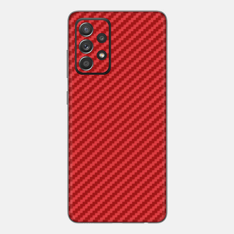 Carbon Fibre Red Glass Back