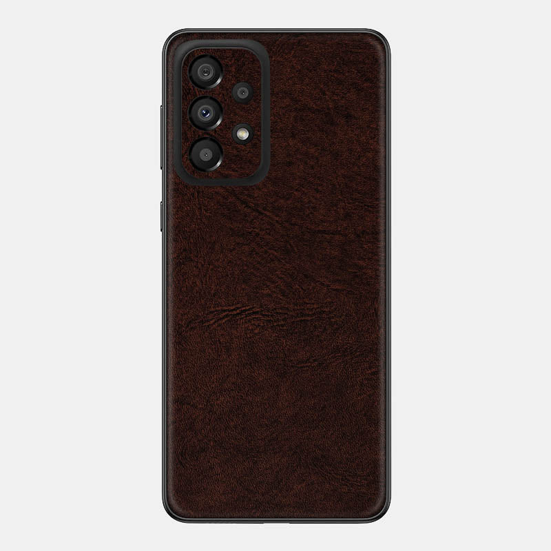 Brown Leather Glass Back