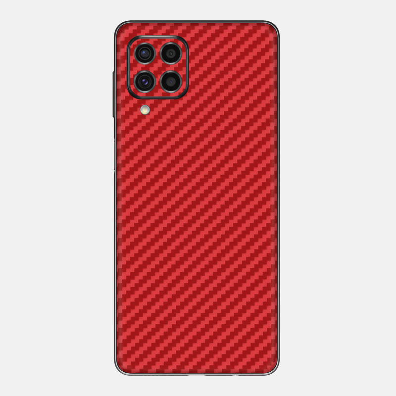 Carbon Fibre Red Glass Back