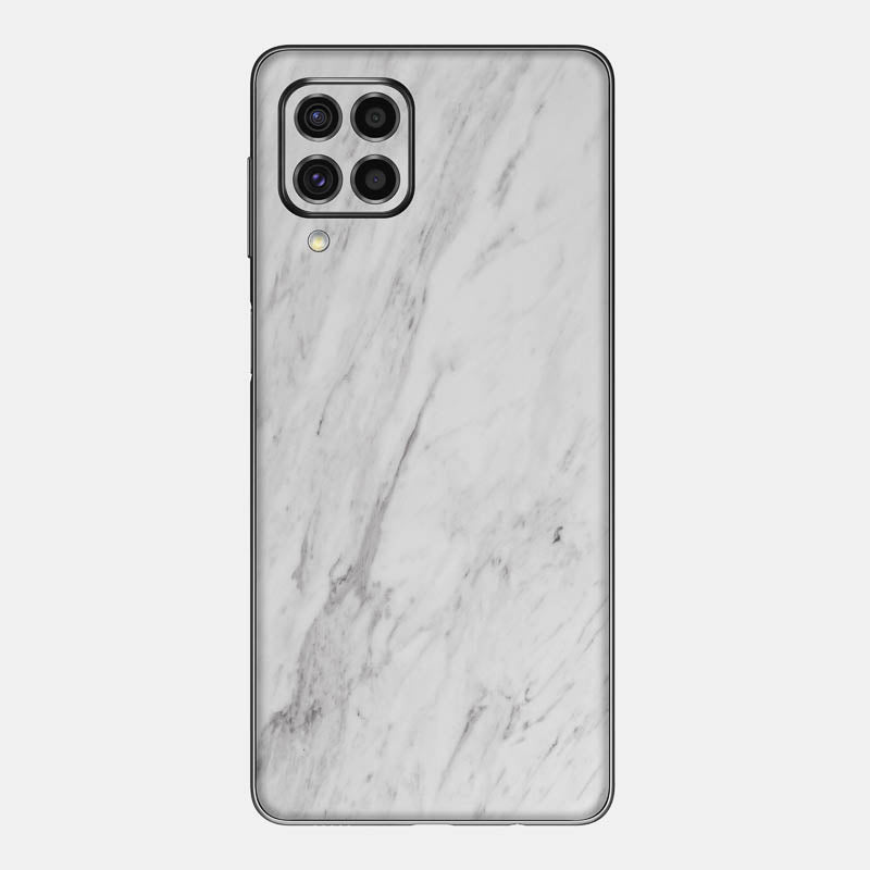 White Marble Glass Back