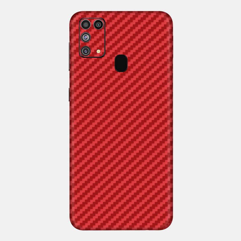 Carbon Fibre Red Full Back