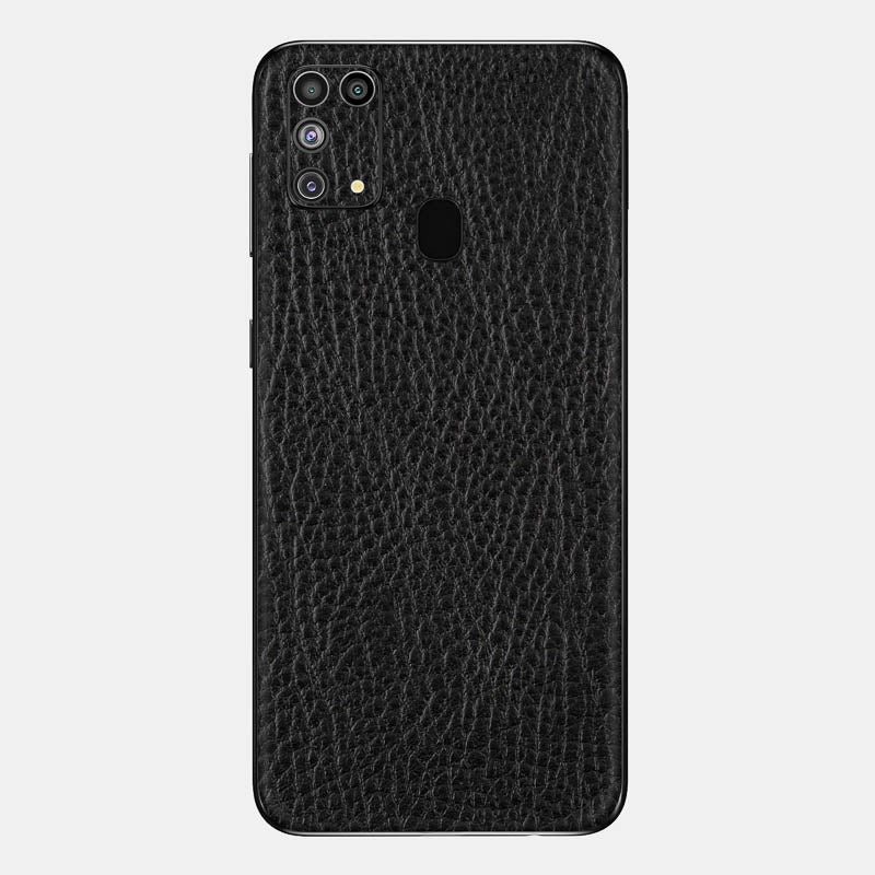 Black Leather Glass Back